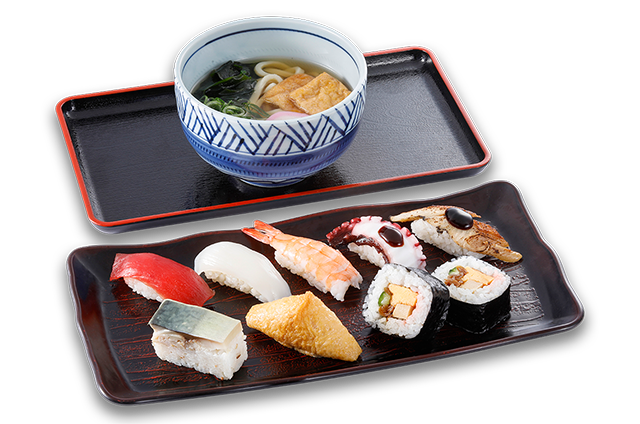 寿司盛り合わせ（うどん）