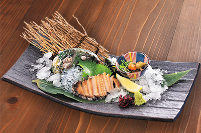 活あわびお造り